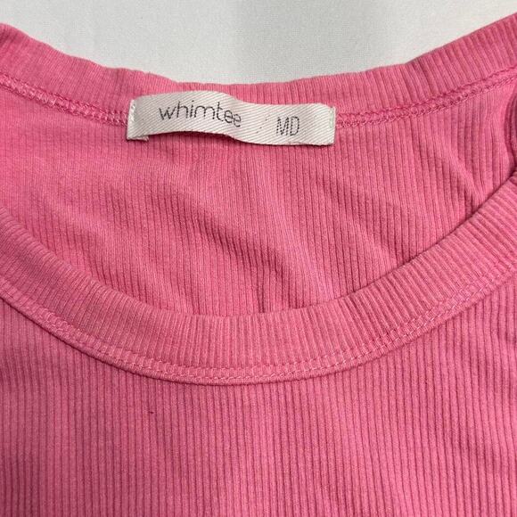 Whimtee Wicked Core Bubble Gum Pink Tank Size Medium Full Length - Picture 5 of 6